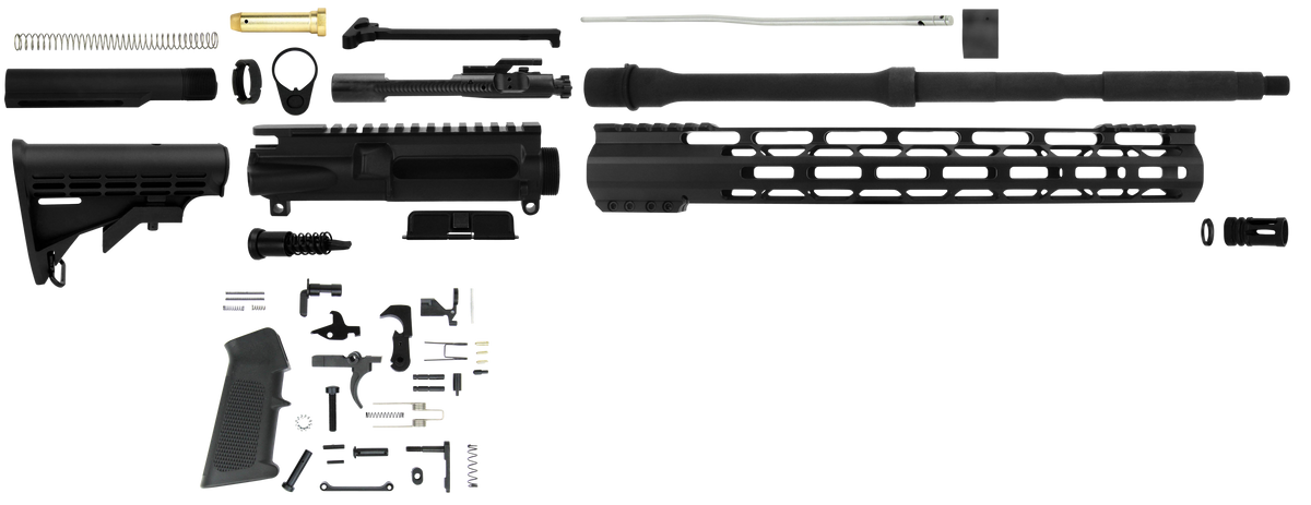 TacFire SS-RK556-LPK AR-15 Lower Parts Kit 5.56 NATO / .223 Rem 16" Barrel Black Nitride