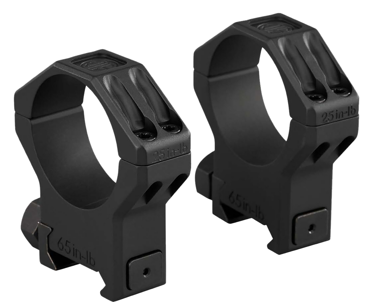 Sig Sauer Electro-Optics Alpha 6 Scope Ring Set 34mm Tube Medium - Matte Black Stainless Steel