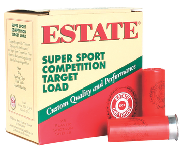 Estate Super Sport Competition Target 12 Gauge 2.75" 1-1/8 oz 7.5 Shot - Box or Case