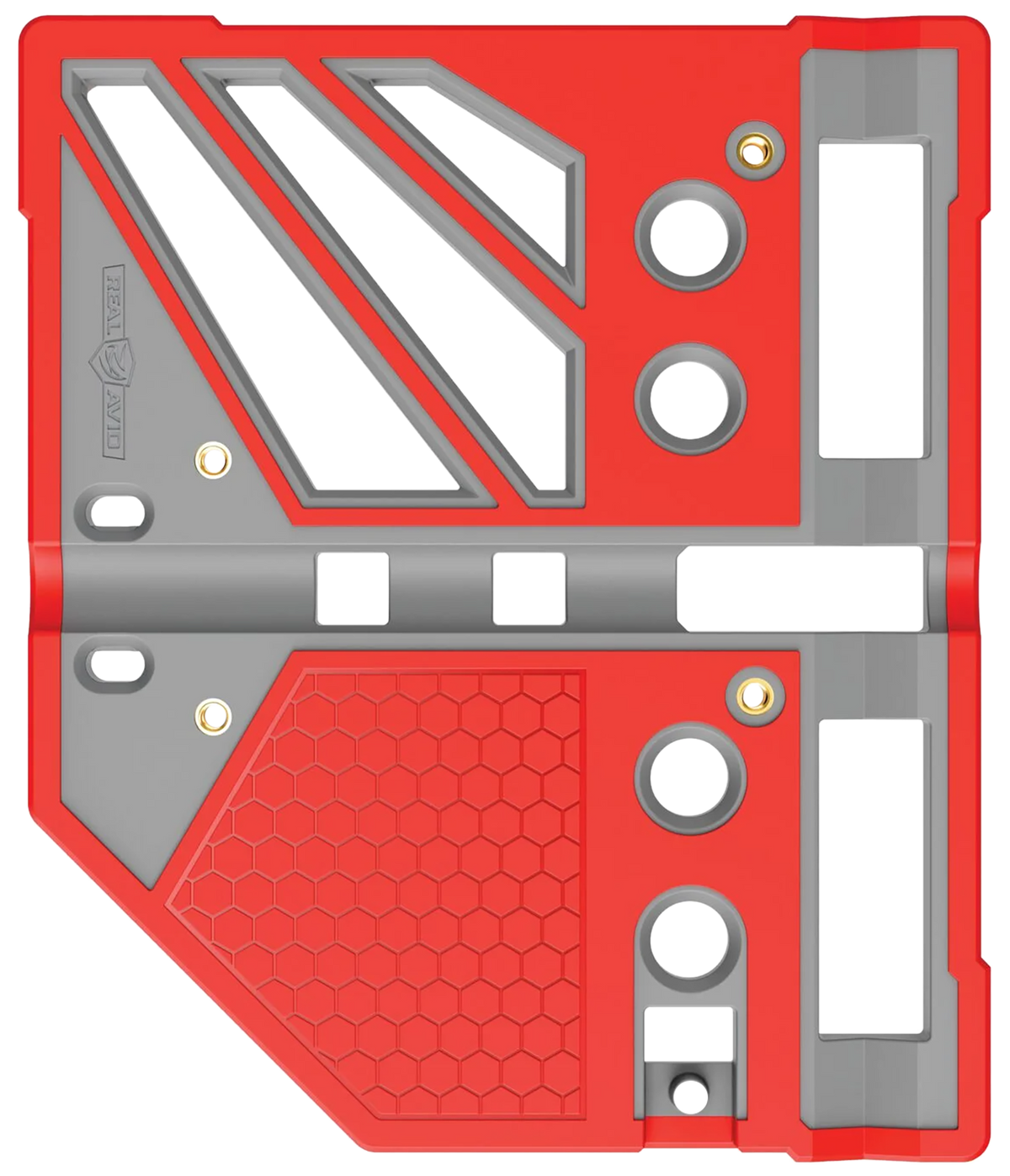 Real Avid Master Bench Block Pro Gray/Red Durable Resin Block for Pistols & Long Guns