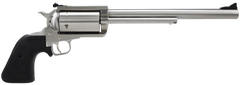 Magnum Research BFR Long Cylinder 500 S&W Mag 10" 5-Shot SAO Revolver - Brushed Stainless Black Rubber Grip
