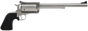 Magnum Research BFR Long Cylinder 500 S&W Mag 10" 5-Shot SAO Revolver - Brushed Stainless Black Rubber Grip