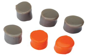 Walkers Game Ear Silicone Putty 32 dB In The Ear Flat Dark Earth/Orange Earplugs - 3 Pack