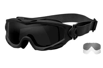 Wiley X Spear SP29B Goggles Smoke Gray/Clear Lens Matte Black Frame