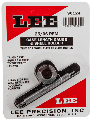 Lee 90124 Case Length Gauge 25-06 Rem with Shell Holder