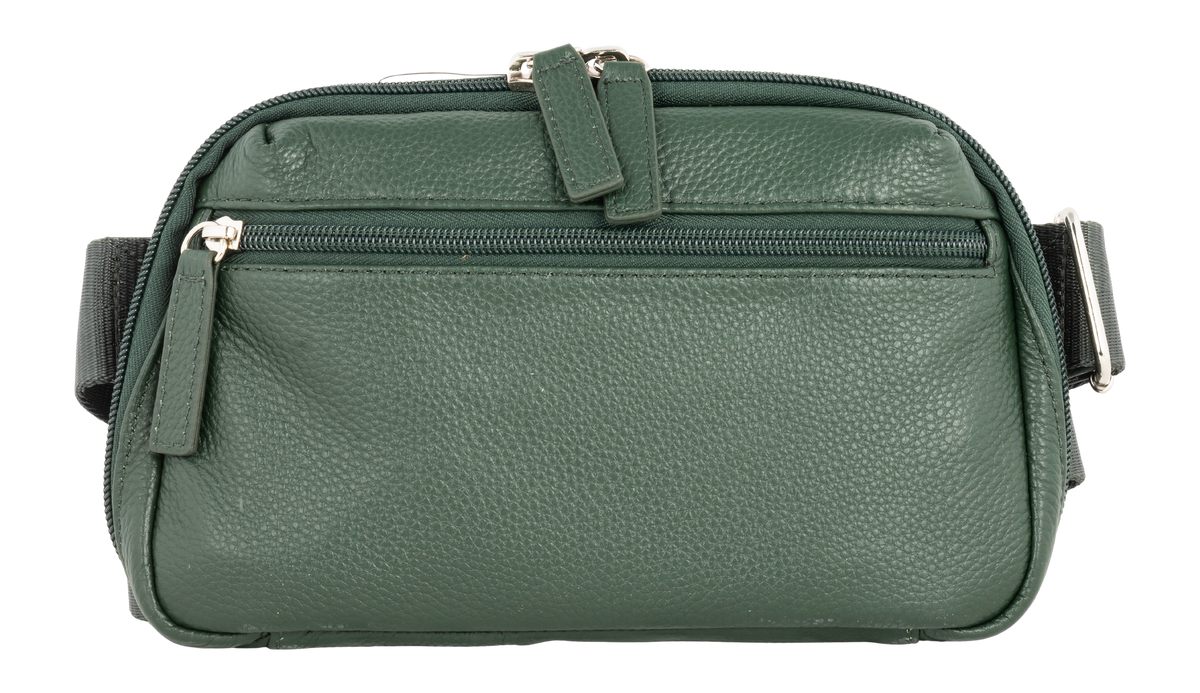 Kingport Industries GTM-117 Waistpack Crossbody CCW Bag - Forest Green Cowhide