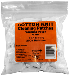 Southern Bloomer 115 Cleaning Patches 6mm Cotton 200 Per Pack