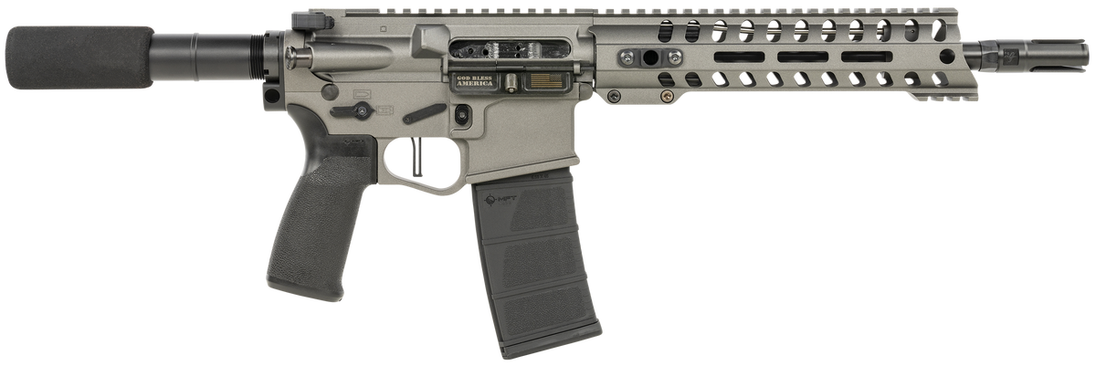 Patriot Ordnance Factory 01802 Minuteman 5.56x45mm NATO 10.50" 30+1 Tungsten Semi-Auto Pistol