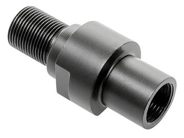 CMMG 57DA53A Thread Adapter FN PS90 .223 Rem/5.56x45mm NATO 1/2x28 Black Steel