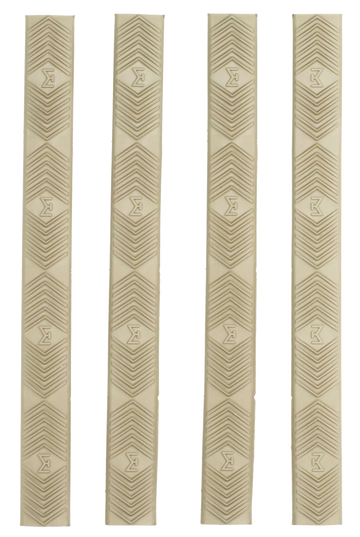 Ergo 4332DE WedgeLok M-LOK Slot Cover 4-Pack Dark Earth Rubber - Mossberg