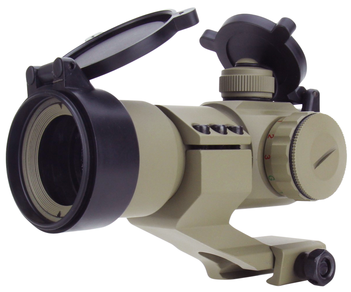 TacFire RD004T 1x30 Dual Illuminated Red/Green Dot Sight Tan 2 MOA