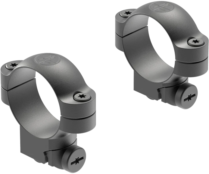 Leupold Ringmounts 30mm Medium Matte Black Steel Scope Ring Set - Ruger M77 Dovetail