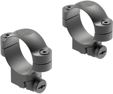 Leupold Ringmounts 30mm Medium Matte Black Steel Scope Ring Set - Ruger M77 Dovetail