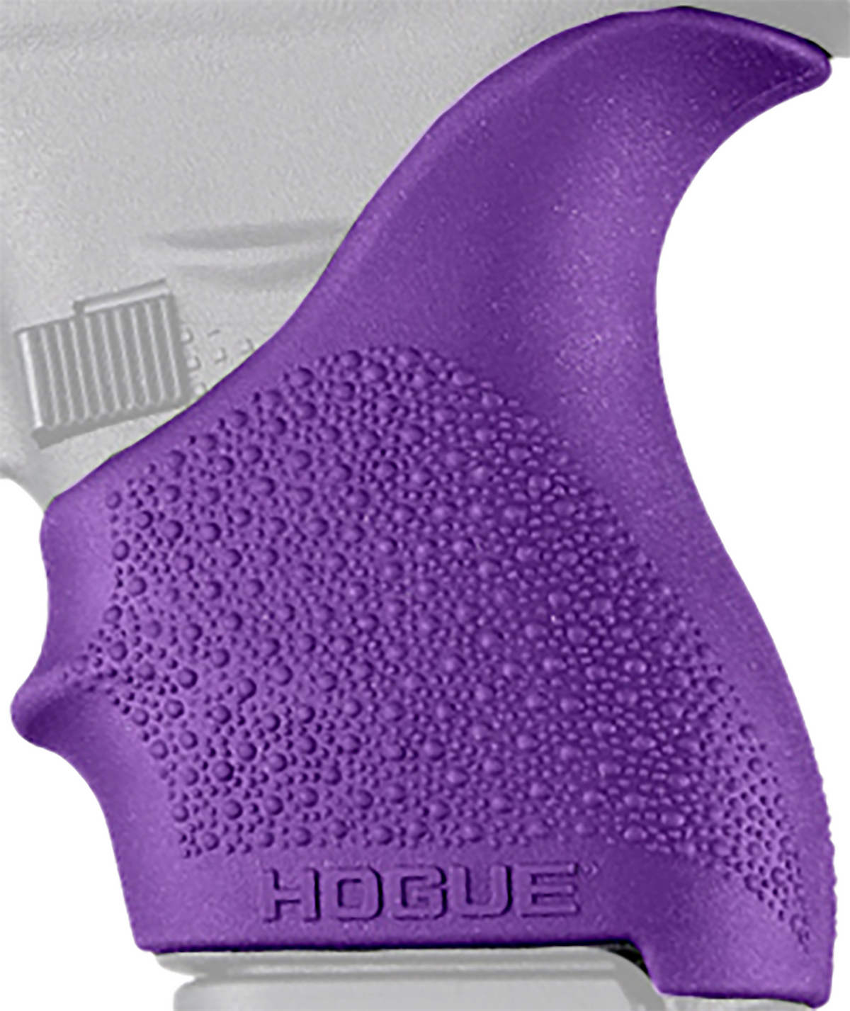 Hogue HandAll Beavertail Grip Sleeve Textured Purple Rubber for Glock 42, 43