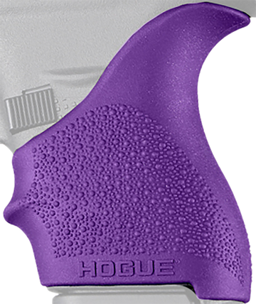 Hogue HandAll Beavertail Grip Sleeve Textured Purple Rubber for Glock 42, 43
