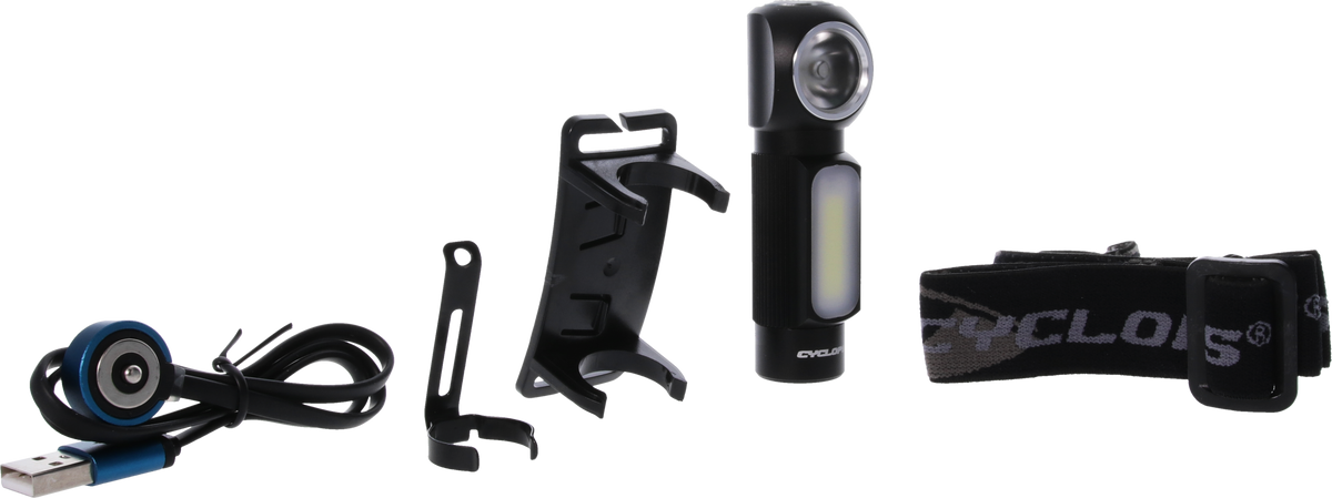 Cyclops Hades Horizon 500 Lumen P9 LED Rechargeable Headlamp - Black Anodized
