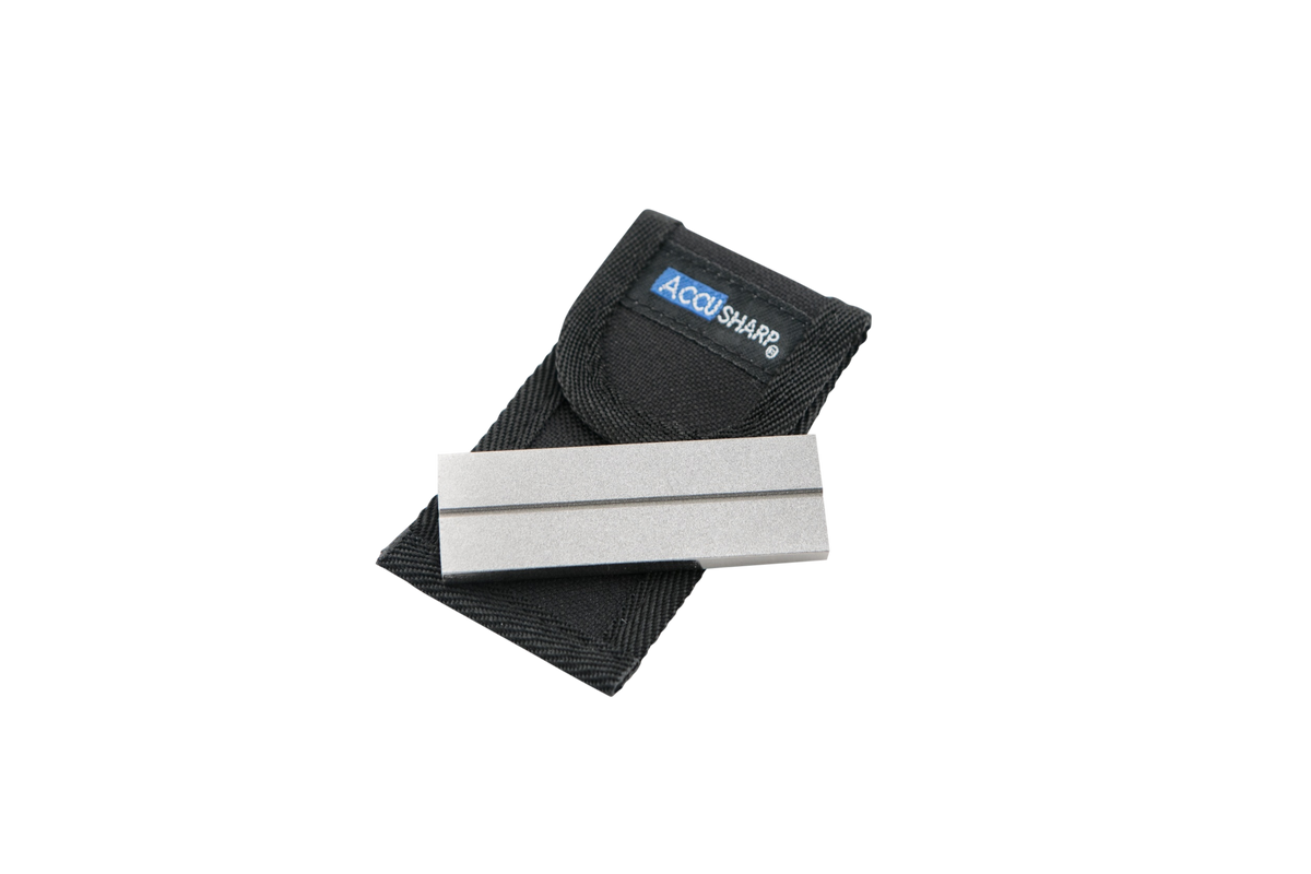 Accusharp 027C Pocket Stone Fine/Coarse Diamond Sharpener Gray
