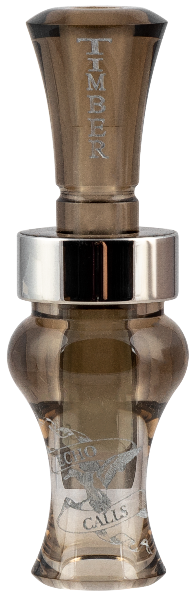 Echo Calls Timber Single Reed Mallard Hen Duck Call - Smoke Gray Acrylic