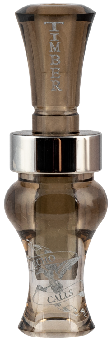 Echo Calls Timber Single Reed Mallard Hen Duck Call - Smoke Gray Acrylic