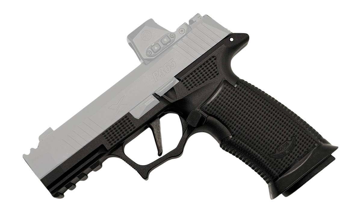 Icarus Precision A.C.E. Air Grip Module Sig P365 X-Macro Polymer Black - No Thumb Ledge