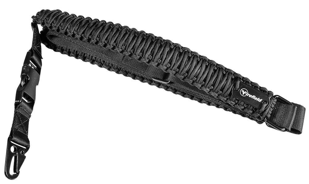 Firefield FF46000 Single Point Tactical Sling Black Nylon Paracord 28"-31" Adjustable