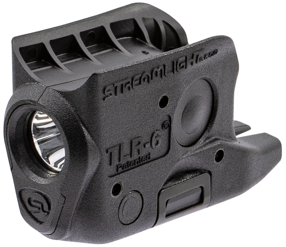 Streamlight TLR-6 100 Lumen White LED Weapon Light for Glock 42/43 - Light Only - Black Polymer