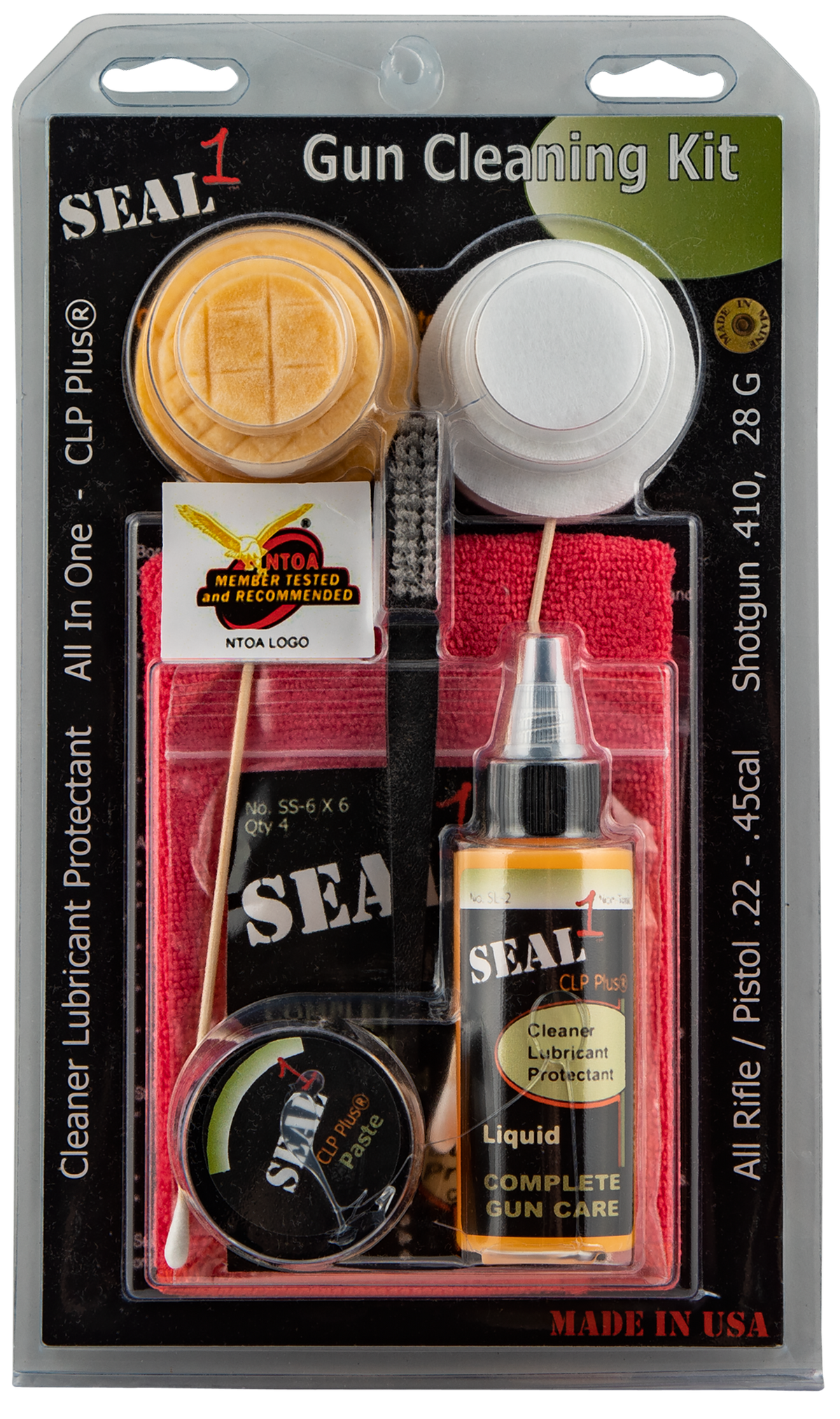 Seal 1 SKIT-RP Complete Gun Cleaning Kit .22-.45 Cal Rifle and Handgun