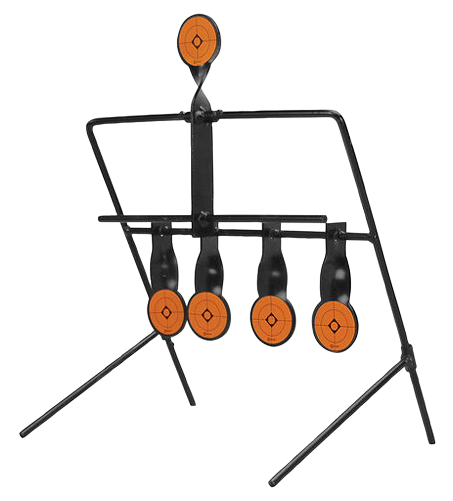 Caldwell 820585 Resetting Airgun Target AR500 Steel 1.50" Black/Orange