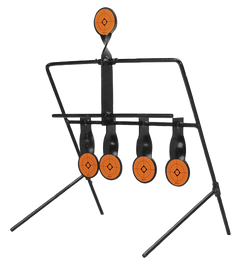 Caldwell 820585 Resetting Airgun Target AR500 Steel 1.50" Black/Orange