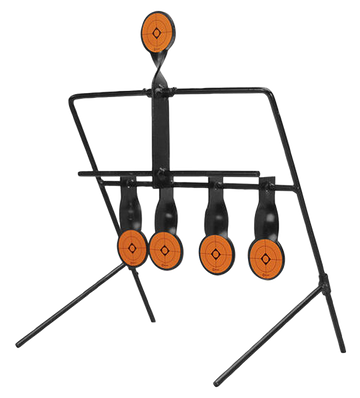 Caldwell 820585 Resetting Airgun Target AR500 Steel 1.50" Black/Orange