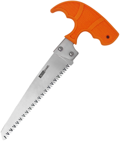 Accusharp 730C Bone Saw Fixed 6" Serrated 420 Stainless Steel Blaze Orange Handle