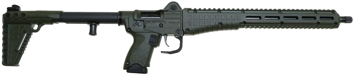 Kel-Tec SUB2000 Gen3 9mm Luger 16.15" 15+1 Semi-Auto Rifle - Green