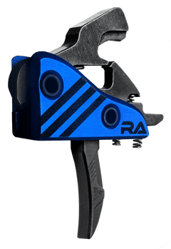 Rise Armament Blitz Defense RA524 4.50 lbs Hybrid Drop-In Trigger - AR-Platform - Blue / Black