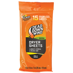 Dead Down Wind Dryer Sheets Natural Woods Cover Scent 15-Count