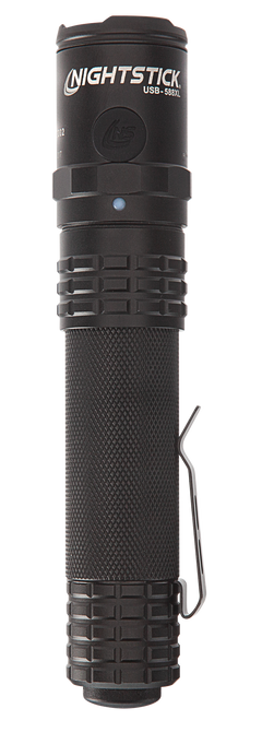 Nightstick USB588XL USB Dual-Light Tactical Flashlight 125/350/450/850/1100 Lumens White LED - Black Anodized