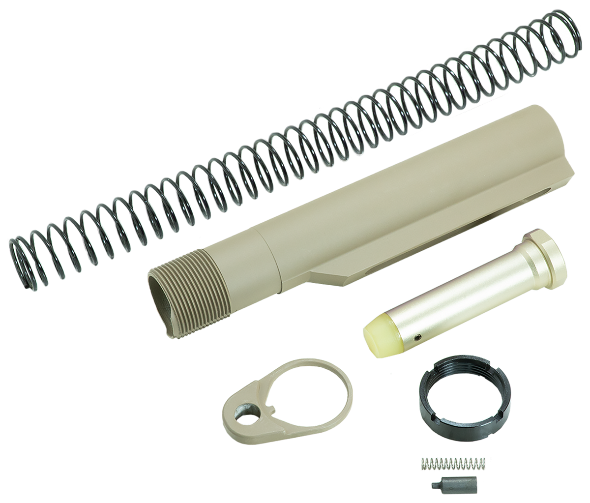 Timber Creek Outdoors ARBTKFDE AR-15 Mil-Spec Buffer Tube Kit Flat Dark Earth