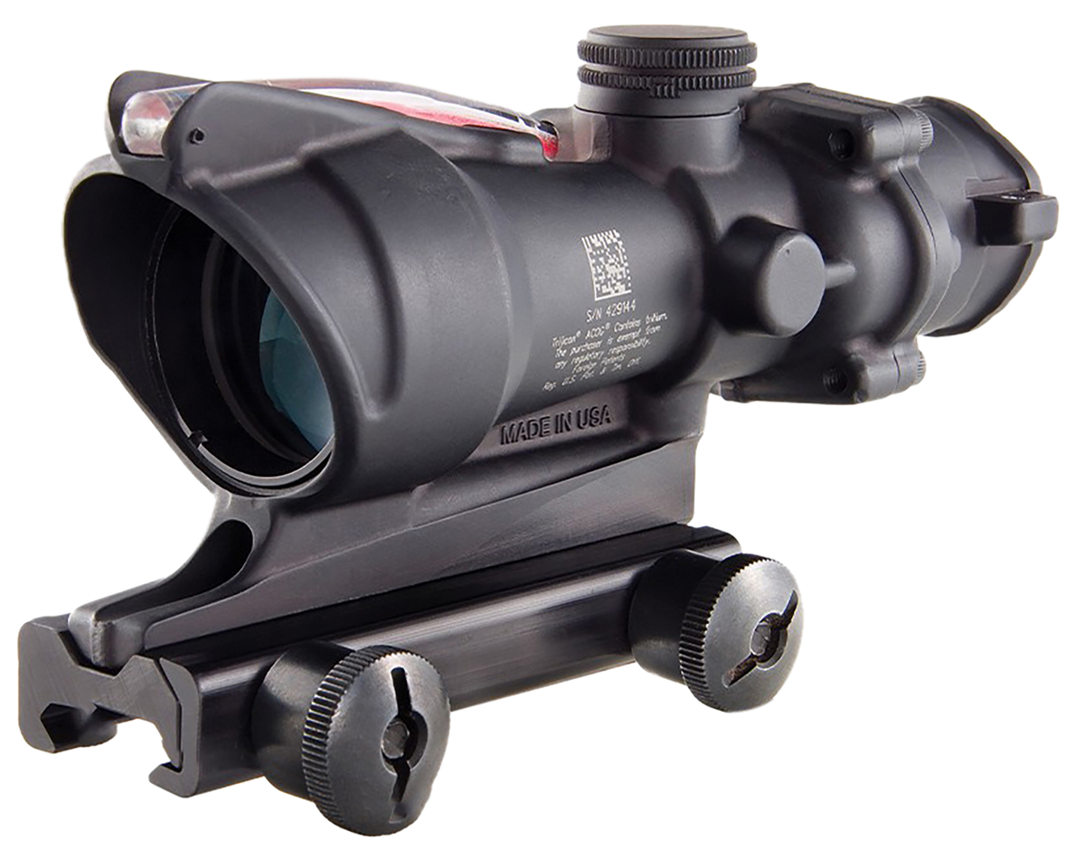 Trijicon ACOG 4x32mm Dual Illuminated Red Chevron .223/5.56 BDC Riflescope - Matte Black