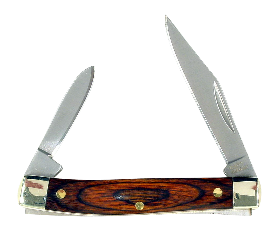 Rynoblade Knives RUKO RUK0067-CS 440A 2-3/4" Muskrat Folding Knife - Pakkawood