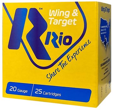 Rio Ammunition Wing & Target 20 Gauge 2.75" 7/8 oz 7.5 Shot 25 Rd - Box or Case