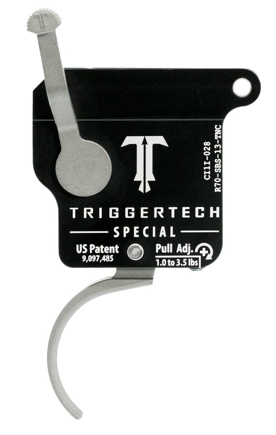 TriggerTech Special Remington 700 1-3.5 lb Single-Stage Traditional Curved Trigger - Right Hand - Without Bolt Release - Stainless