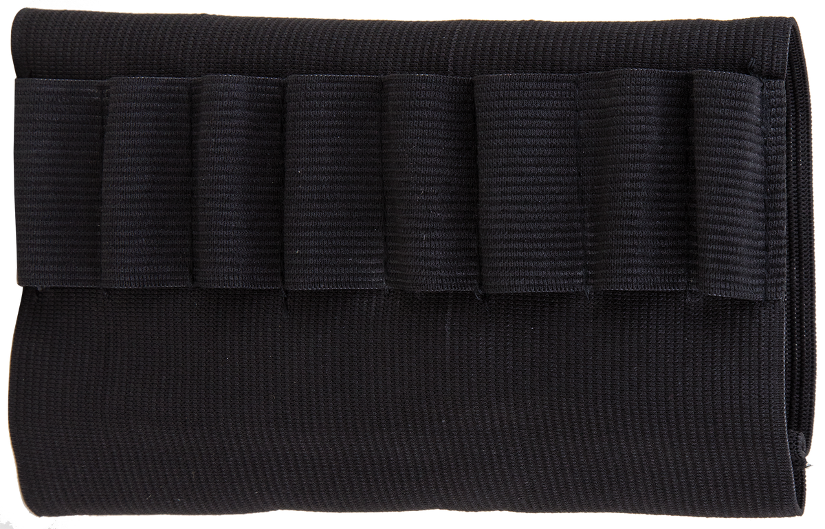 Bulldog WBSR Buttstock Black Cordura 8-Cartridge Rifle Ammo Holder