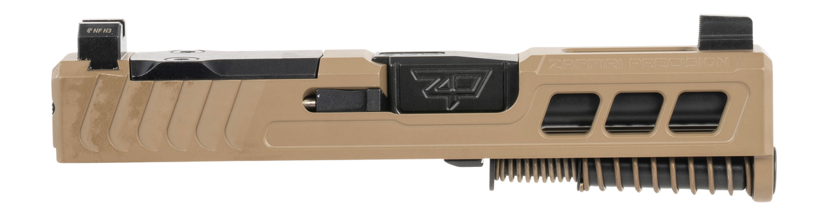 Zaffiri Precision ZPS.3 Slide 9mm Luger FDE Cerakote RMSc Optic Cut - Fits Glock 43/43X