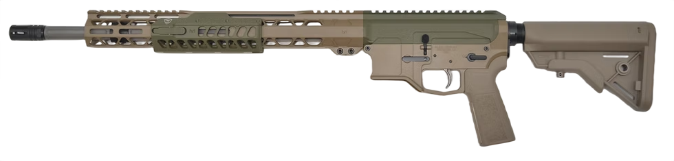 Bilson Arms BA-15FC 22 ARC 18 in 20+1 Semi-Auto Rifle - FDE/Sniper Green
