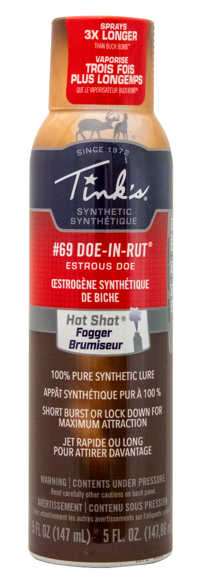 Tinks #69 Doe-In-Rut Synthetic Fogger 5 oz Aerosol Deer Attractant
