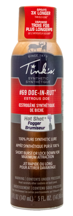 Tinks #69 Doe-In-Rut Synthetic Fogger 5 oz Aerosol Deer Attractant