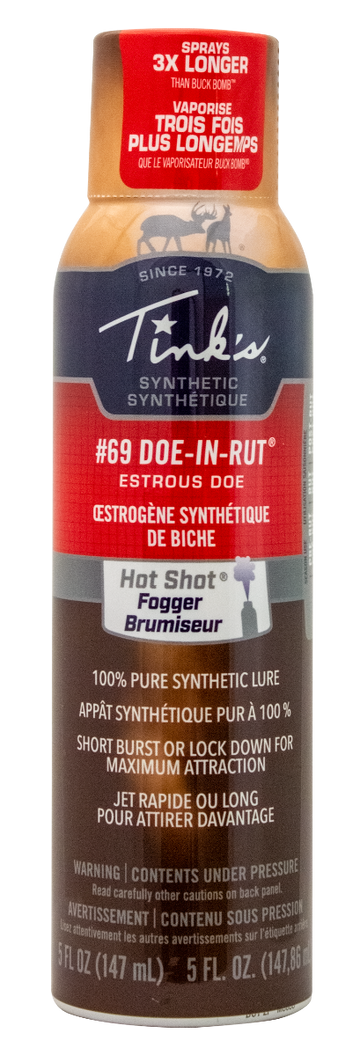 Tinks #69 Doe-In-Rut Synthetic Fogger 5 oz Aerosol Deer Attractant