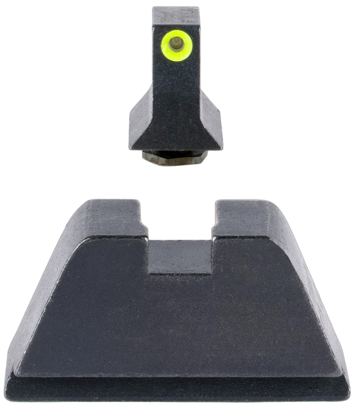 Trijicon GL201 Suppressor/Optic Height Night Sights Green Tritium Yellow Outline Front / Black Rear - Glock 17/17L/19/22 Standard Frame