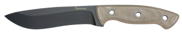 Browning Desolation Large 6" Fixed Drop Point Plain 440C SS - Tan Micarta Handle