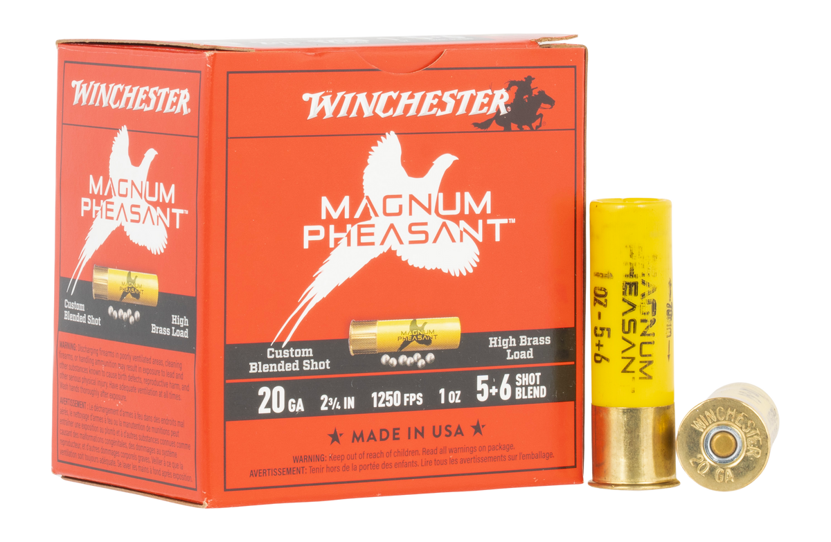Winchester Ammo Magnum Pheasant 20 Gauge 2.75" 1 3/8 oz #5/#6 Shot - Box or Case