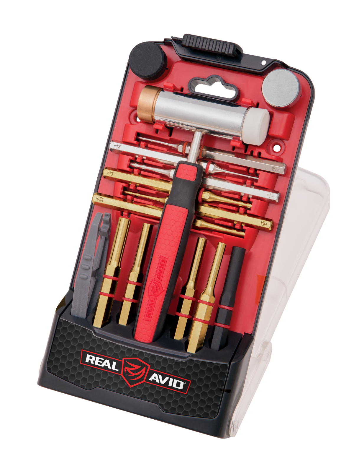 Real Avid Accu-Punch Hammer & Punch Set Brass/Nylon/Steel Universal